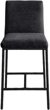 Load image into Gallery viewer, Reeves - Chenille Fabric Upholstered Counter Stool (Set of 2) - Black Base