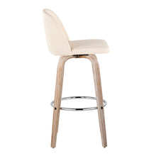 Load image into Gallery viewer, Toriano - Contemporary Fixed Height Barstool With Swivel & Round Footrest (Set of 2)