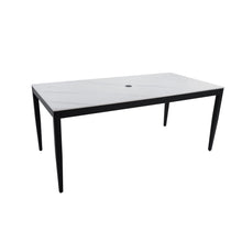 Load image into Gallery viewer, Outdoor Modern Patio Dining Table, Post Tapered Legs, Weatherproof & Rust Free