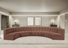 Load image into Gallery viewer, Arc - Faux Leather 8 Piece U-Shaped Modular Sofa