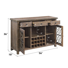 Load image into Gallery viewer, Raphaela - Server With Cup Holder & Wine Rack - Cherry