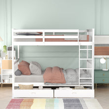 Load image into Gallery viewer, Bunk Bed With Ladders And 2 Storage Drawers