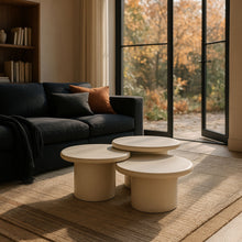 Load image into Gallery viewer, Emara - 3 Piece Concrete And Fiberglass Indoor / Outdoor Coffee Table