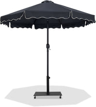 Load image into Gallery viewer, Amalfi - Aluminum Patio Umbrella - Black Base / Black Pole