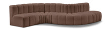 Load image into Gallery viewer, Arc - Faux Leather 6 Piece Curved Modular Sofa