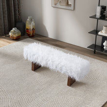Load image into Gallery viewer, Henley - Fur Bench - White Khaki