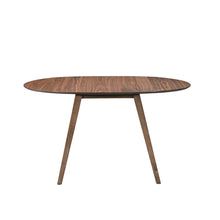 Load image into Gallery viewer, Oscar - Oval Drop Leaf Dining Table - Walnut