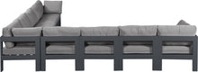 Load image into Gallery viewer, Nizuc - Outdoor Patio 9 Piece Modular Sectional With Gray Frame