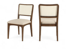 Load image into Gallery viewer, Atrium - Upholstered Seat Dining Chair With Brushed Brown Base (Set of 2)