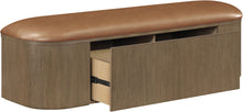 Load image into Gallery viewer, Velden - Upholstered Storage Bench With Stained Brown Base