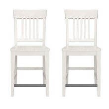 Load image into Gallery viewer, Slat Back Counter Stools (Set of 2) - White