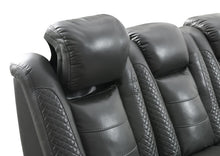 Load image into Gallery viewer, U93 - LED Power Reclining With Power Headrest, And Drop Down Table Sofa - Gray