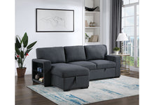 Load image into Gallery viewer, U0202 - Reversible Sofa Bed With USB - Dark Gray