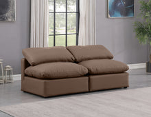 Load image into Gallery viewer, Indulge - Faux Leather 2 Seat Modular Armless Sofa