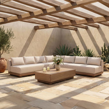 Load image into Gallery viewer, Solace - Olefin Performance Fabric 3 Piece Outdoor Patio Modular Sectional (2 Sofas & Corner Chair)