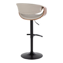 Load image into Gallery viewer, Symphony - Mid Century Modern Adjustable Barstool With Swivel With Rounded T Footrest (Set of 2)