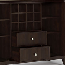 Load image into Gallery viewer, Bedford - Sideboard Buffet And Wine Rack - Dark Chestnut Brown