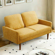 Load image into Gallery viewer, Loveseat Sofa, European Style With Sleek Design, Modern & Vintage Flair, Upholstered 2 Seater Couch