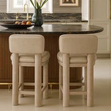 Load image into Gallery viewer, Paloma - Faux Leather Upholstered Counter Stool (Set of 2)