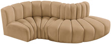 Load image into Gallery viewer, Arc - Velvet 4 Piece L-Shaped Modular Sofa