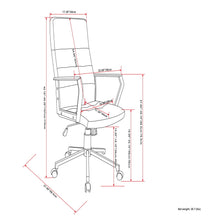 Load image into Gallery viewer, Foley - Swivel Office Chair - Distressed Blue