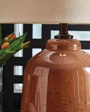 Load image into Gallery viewer, Aaleahya - Glass Table Lamp - Rust