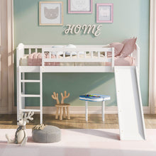 Load image into Gallery viewer, Loft Bed With Slide And Ladder