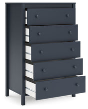 Load image into Gallery viewer, Simmenfort - Five Drawer Chest - Navy Blue