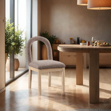 Load image into Gallery viewer, Conrad - Linen Dining Chair With Natural Legs