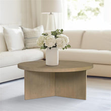 Load image into Gallery viewer, Round Coffee Table With Solid Veneer Top