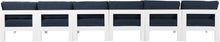 Load image into Gallery viewer, Nizuc - Outdoor Patio 6 Seat Armless Modular Sofa With White Frame
