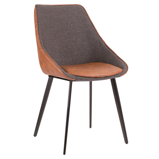 Marche - Contemporary Two Tone Chair (Set of 2) - Brown - Ego Home Furniture