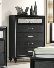 Load image into Gallery viewer, Crown Mark Furniture Lila 5 Drawer Chest in Black image