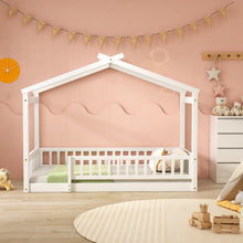 Load image into Gallery viewer, Bed House Bed Frame With Fence