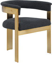 Load image into Gallery viewer, Romeo - Boucle Dining Chair With Gold Base (Set of 2)