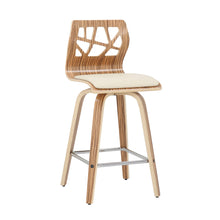 Load image into Gallery viewer, Folia - Mid Century Modern Counter Stool With Footrest (Set of 2)