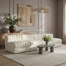 Load image into Gallery viewer, Rummi - Armless Velvet Performance Fabric Upholstered 4 Piece Modular Sofa