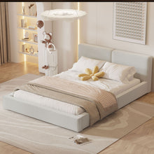 Load image into Gallery viewer, Upholstered Platform Bed, Grounded Bed With Solid Frame