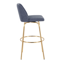 Load image into Gallery viewer, Toriano - Contemporary Fixed Height Barstool With Swivel With Round Footrest (Set of 2)
