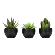 Load image into Gallery viewer, Artificial Succulent Plants (Set of 3)