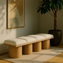 Load image into Gallery viewer, Pavilion - 4 Piece Modular Bench With Natural Base