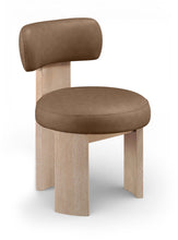 Load image into Gallery viewer, Atelier - Vegan Leather Upholstered Dining Chair (Set of 2) - Painted Natural Frame