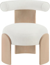 Load image into Gallery viewer, Calder - Linen Textured Fabric Upholstered Accent Chair - Painted Natural Base