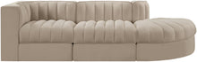 Load image into Gallery viewer, Rummi - Velvet Performance Fabric Upholstered 3 Piece Modular Sectional