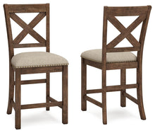 Load image into Gallery viewer, Moriville - Upholstered Barstool (Set of 2) - Beige