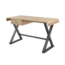 Load image into Gallery viewer, Danton - Aluminum Top Grain Leather Rectangular Writing Desk - Gold