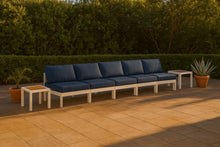 Load image into Gallery viewer, Nizuc - Outdoor Patio 5 Seat Modular Armless Sofa With White Frame