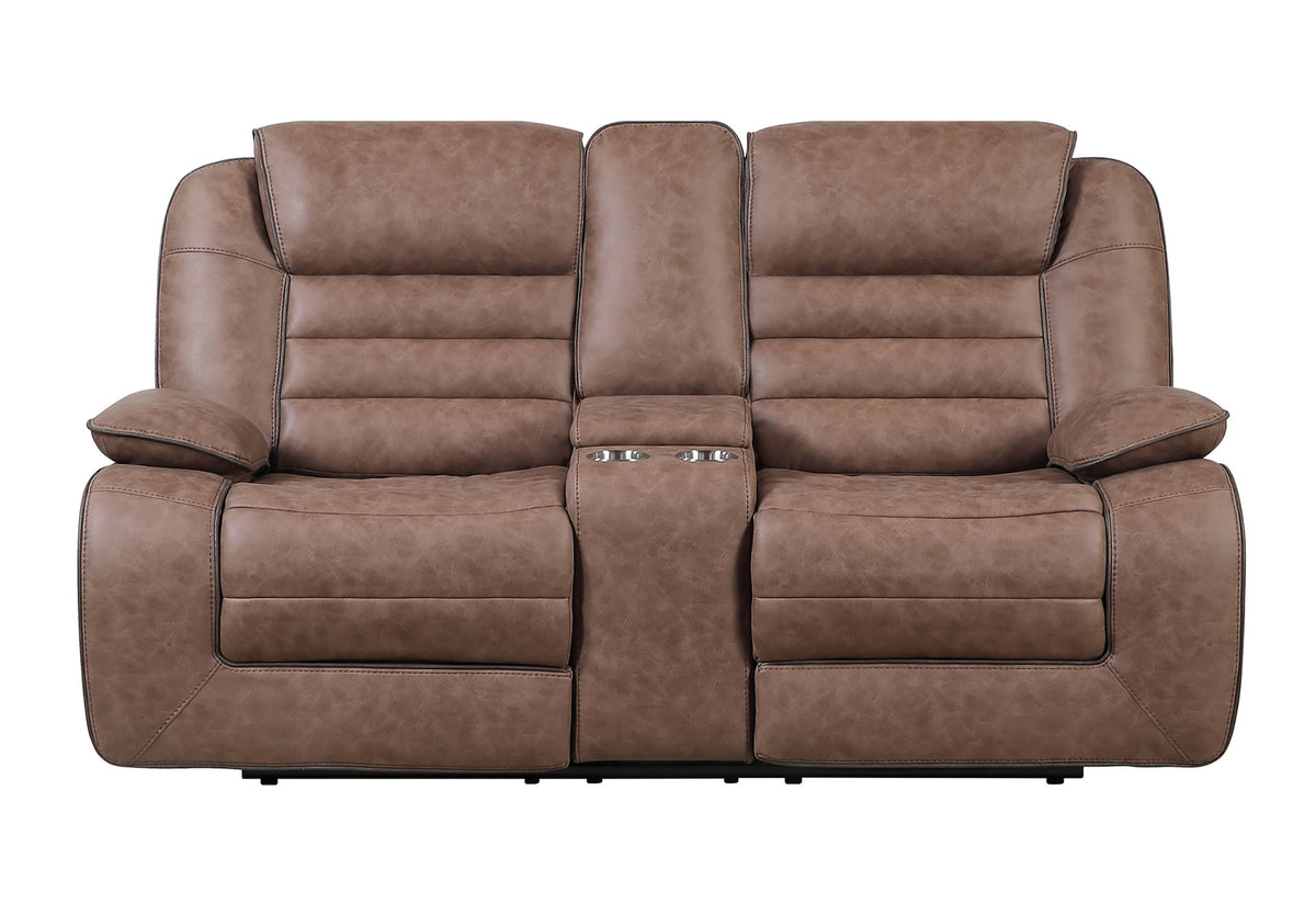 U2250 - Reclining Sofa / Console Reclining Loveseat - Brown