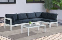 Load image into Gallery viewer, Nizuc - Outdoor Patio 5 Piece Modular Sectional With White Frame