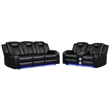 Load image into Gallery viewer, Benz - Power Recliner Set With LED Lighting And USB Charging
